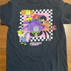 Powerpuff Girls Black Short Sleeve Tee for Kids